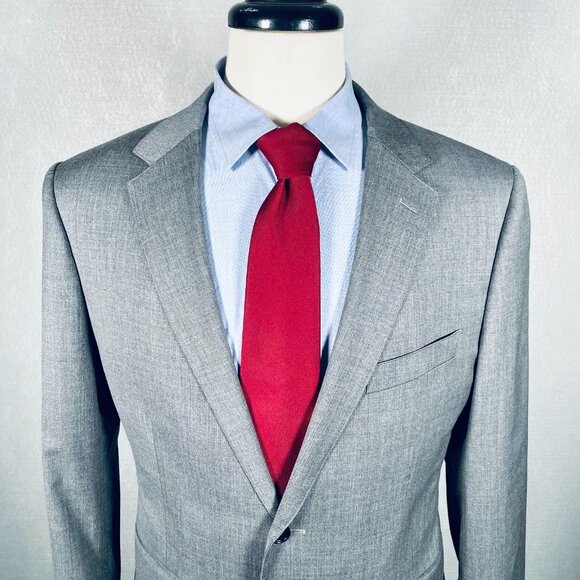 Bonobos Blazer Mens 40S Gray Wool Blend Sport Coat Jacket - Picture 1 of 14